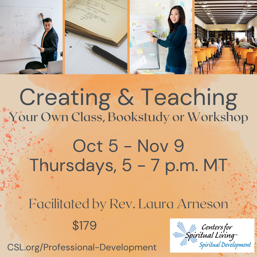 Creating Your Own Class, Book Study or Workshop