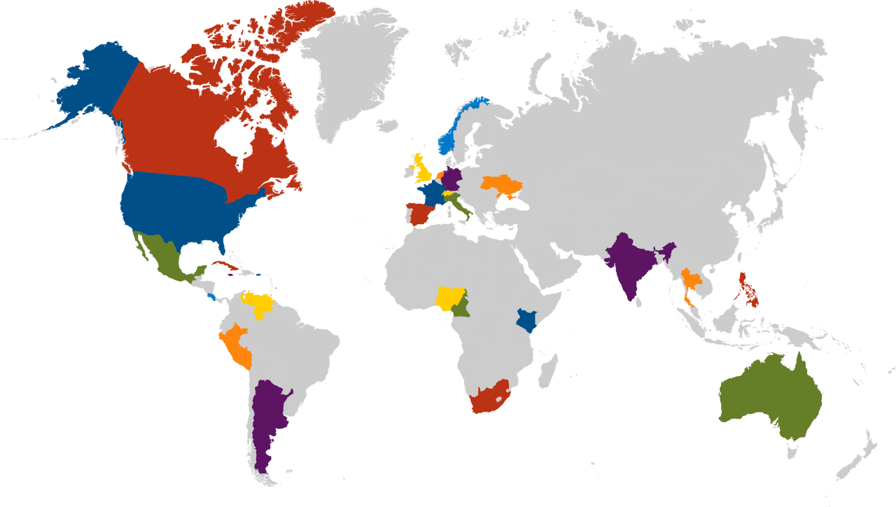 CSL Global Community Worldwide Map