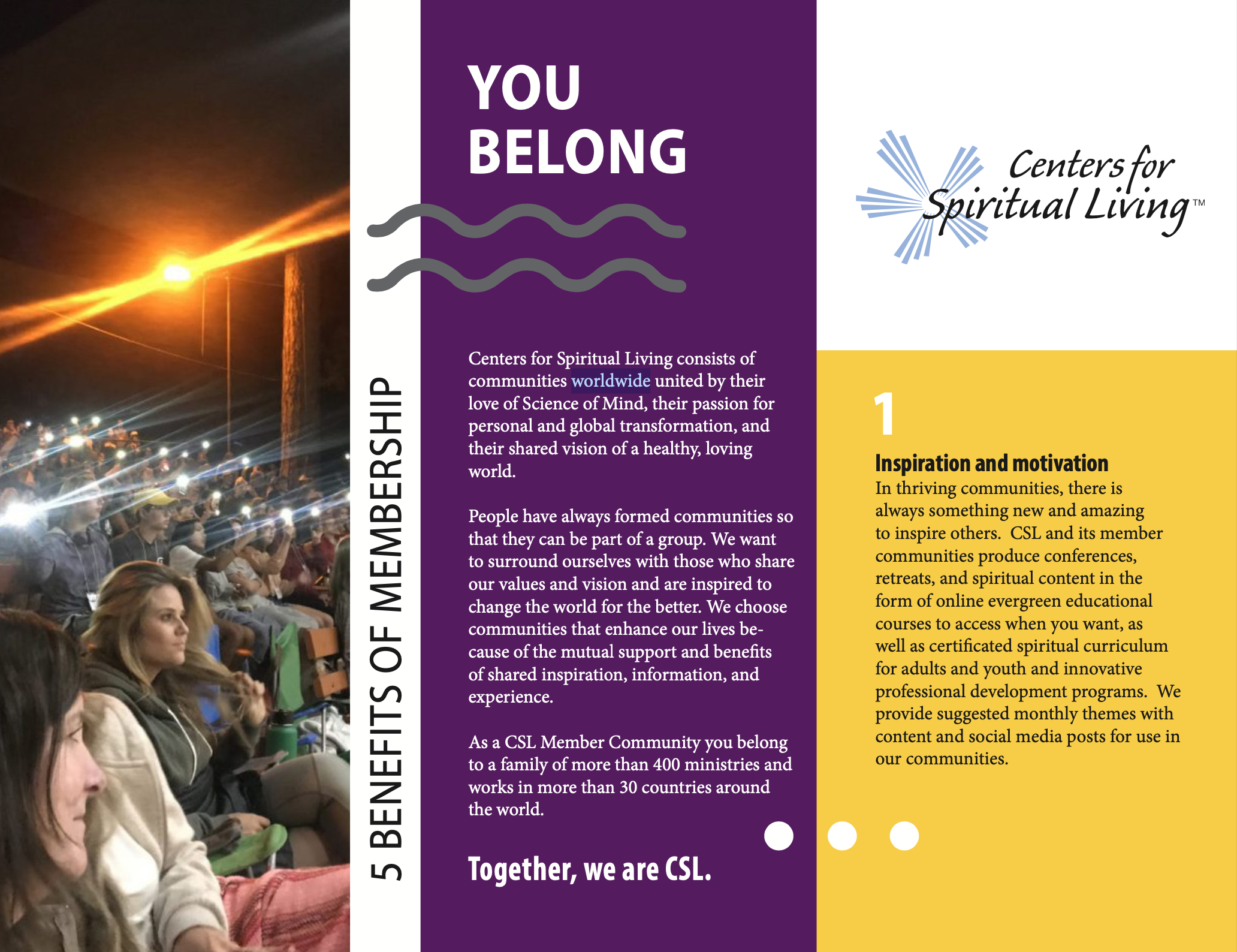 Learn About the Benefits of Belonging to CSL Centers for Spiritual Living